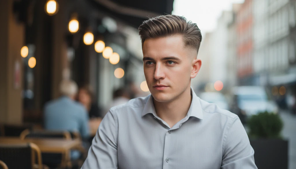 Frisuren für Männer mit Glatze am Hinterkopf