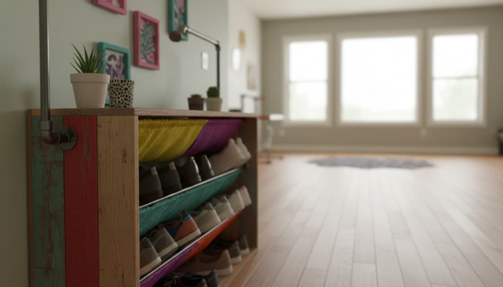 Kreative Upcycling Ideen für Schuhregal